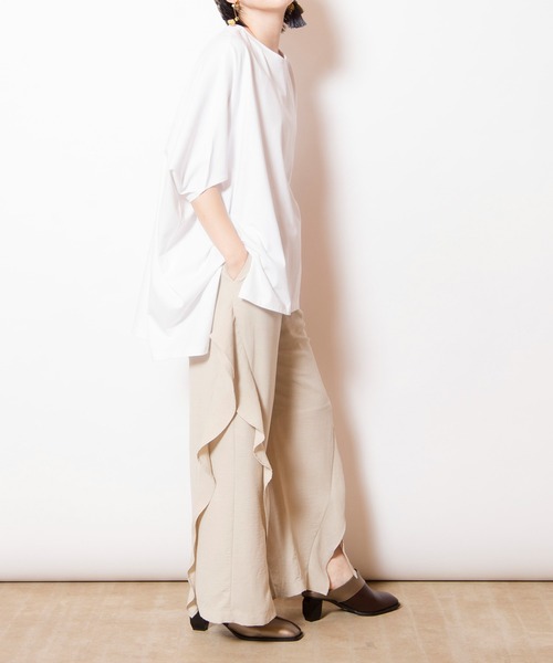 OSMOSIS(オズモーシス)の「ビッグプルオーバー(Tシャツ/カットソー・レディース・オレンジ系その他/ブラック/イエロー/ホワイト・ONE SIZE)」の15枚目の写真