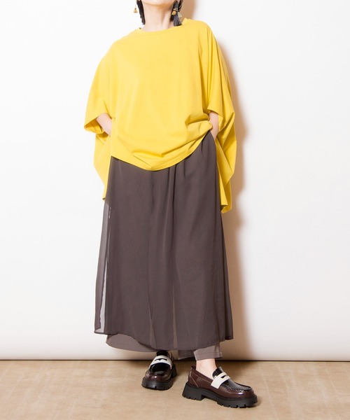 OSMOSIS(オズモーシス)の「ビッグプルオーバー(Tシャツ/カットソー・レディース・オレンジ系その他/ブラック/イエロー/ホワイト・ONE SIZE)」の16枚目の写真