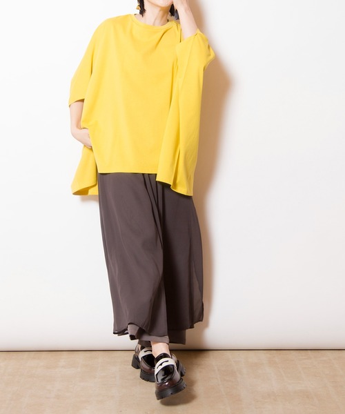 OSMOSIS(オズモーシス)の「ビッグプルオーバー(Tシャツ/カットソー・レディース・オレンジ系その他/ブラック/イエロー/ホワイト・ONE SIZE)」の17枚目の写真