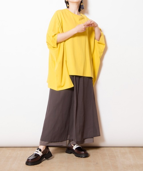 OSMOSIS(オズモーシス)の「ビッグプルオーバー(Tシャツ/カットソー・レディース・オレンジ系その他/ブラック/イエロー/ホワイト・ONE SIZE)」の19枚目の写真