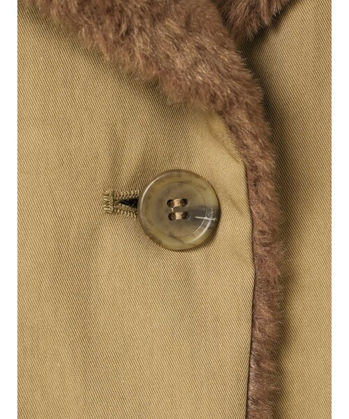 mizuiroind（ミズイロインド）の「mizuiro ind バックボアコート（その他アウター・レディース・チャコールグレー/ベージュ/ブラック/ブラウン・FREE）」の6枚目の写真