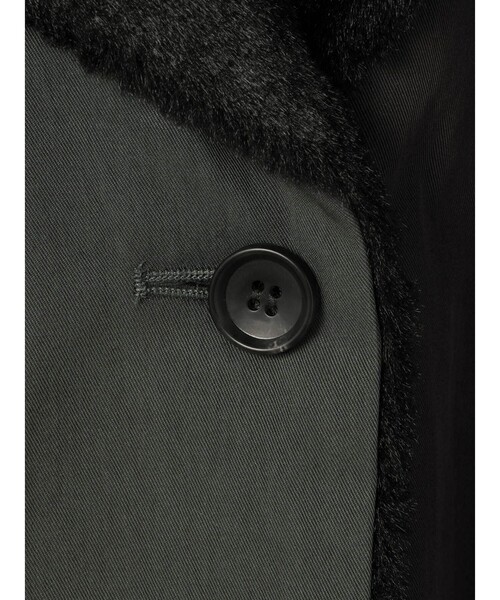 mizuiroind（ミズイロインド）の「mizuiro ind バックボアコート（その他アウター・レディース・チャコールグレー/ベージュ/ブラック/ブラウン・FREE）」の7枚目の写真