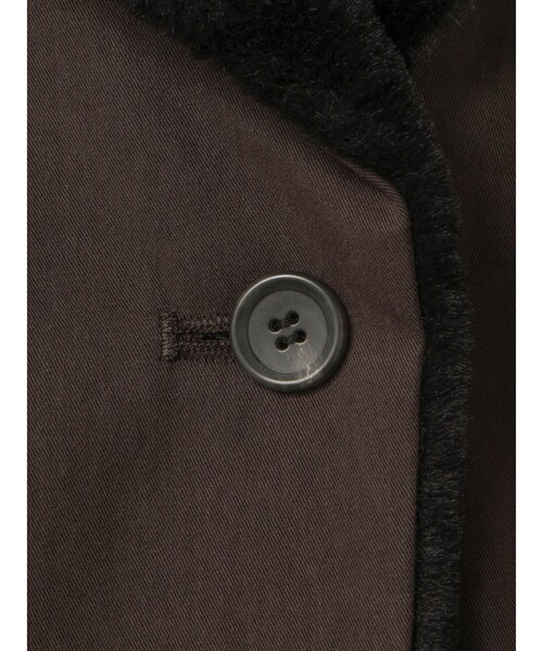 mizuiroind（ミズイロインド）の「mizuiro ind バックボアコート（その他アウター・レディース・チャコールグレー/ベージュ/ブラック/ブラウン・FREE）」の8枚目の写真