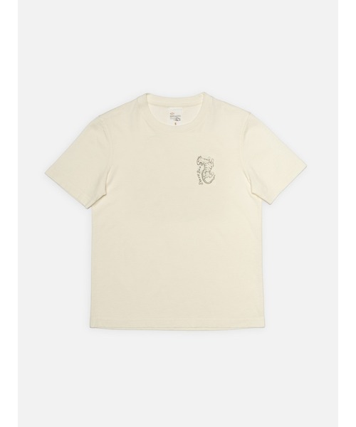 Nudie Jeans(ヌーディージーンズ)の「Nudie Jeans/ヌーディージーンズ Joni Wrong Place T-Shirt / 無地Tシャツ / Offwhite(Tシャツ/カットソー・レディース・オフホワイト・M/S/XS)」の1枚目の写真