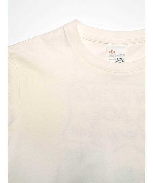 Nudie Jeans(ヌーディージーンズ)の「Nudie Jeans/ヌーディージーンズ Joni Wrong Place T-Shirt / 無地Tシャツ / Offwhite(Tシャツ/カットソー・レディース・オフホワイト・M/S/XS)」の4枚目の写真
