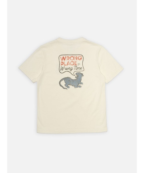 Nudie Jeans(ヌーディージーンズ)の「Nudie Jeans/ヌーディージーンズ Joni Wrong Place T-Shirt / 無地Tシャツ / Offwhite(Tシャツ/カットソー・レディース・オフホワイト・M/S/XS)」の3枚目の写真