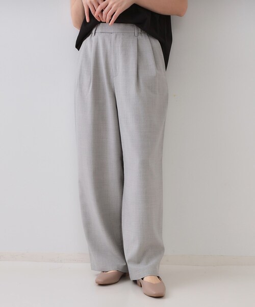 eyesonlyページ　HILTON AB6 新品 ※パンツの丈 要確認 ポリエステルツイル ワイドパンツ(パンツ)｜TO BE CHIC(トゥー