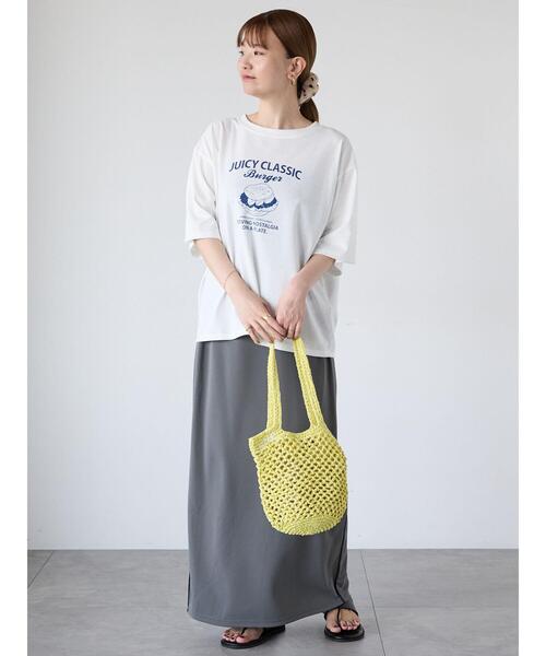 Lugnoncure(ルノンキュール)の「ハンバーガーモチーフプリントTシャツ(Tシャツ/カットソー・レディース・ブラック/オフホワイト/ネイビー・F)」の17枚目の写真