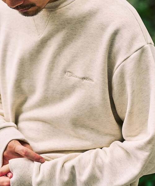 引越し売り切り！ZOZO CHAMPION×BRIEFING クルーネックニット CHAMPION / チャンピオン 417別注 CVC French Terry クルーネック