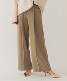 裏起毛センタープレスワイドパンツ