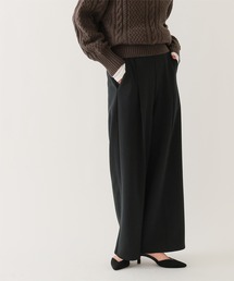 裏起毛センタープレスワイドパンツ