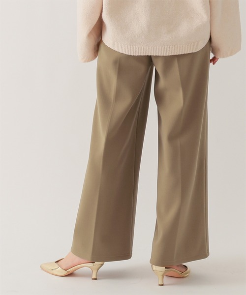UR'S(ユアーズ)の「裏起毛センタープレスワイドパンツ(その他パンツ・レディース・キャメル/ネイビー/ブラック/アイボリー・S/M/L)」の21枚目の写真