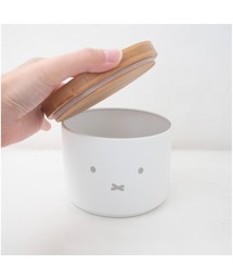 Miffy（ ミッフィー）の「ミッフィー バンブーフタ付きキャニスター 顔だけミッフィー OKTO（収納グッズ）」