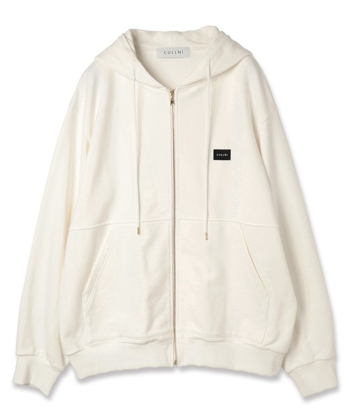 CULLNI（クルニ）の「French Terry Embroidery Patch Zip Up Hoodie（パーカー・メンズ・ホワイト/ラベンダー/ブルー/ブラック・1/0/2）」の2枚目の写真