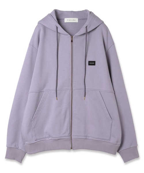 CULLNI（クルニ）の「French Terry Embroidery Patch Zip Up Hoodie（パーカー・メンズ・ホワイト/ラベンダー/ブルー/ブラック・1/0/2）」の8枚目の写真