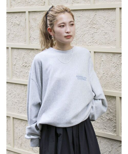 Ungrid（アングリッド）の「ドッグプリントルーズスウェット（スウェット・レディース・チャコールグレー/ライトグレー/レッド・SMALL/MEDIUM）」の4枚目の写真