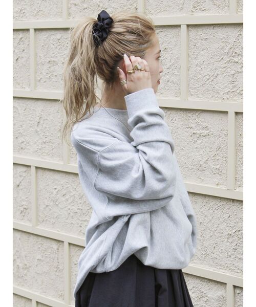 Ungrid（アングリッド）の「ドッグプリントルーズスウェット（スウェット・レディース・チャコールグレー/ライトグレー/レッド・SMALL/MEDIUM）」の5枚目の写真