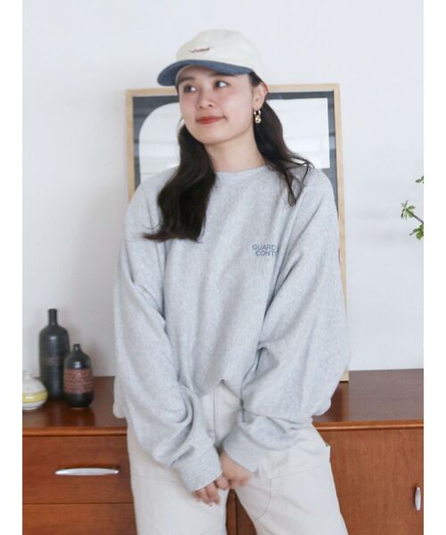 Ungrid（アングリッド）の「ドッグプリントルーズスウェット（スウェット・レディース・チャコールグレー/ライトグレー/レッド・SMALL/MEDIUM）」の14枚目の写真