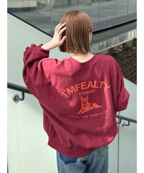 ドッグプリントルーズスウェット（スウェット）｜Ungrid（アン