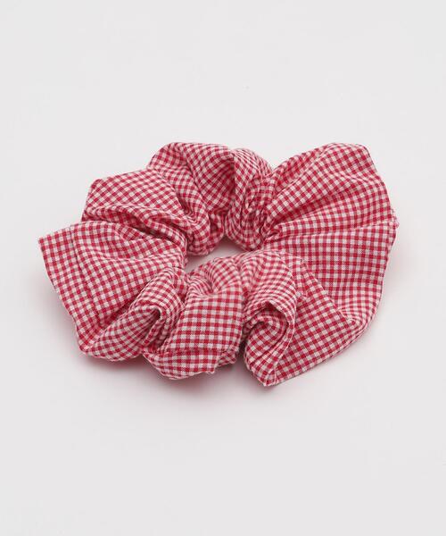 WEGO（ウィゴー）の「WEGO/ギンガムチェックシュシュ（シュシュ・レディース・サックスブルー/ライトピンク/ブラック/ライトパープル/レッド・FREE）」の6枚目の写真