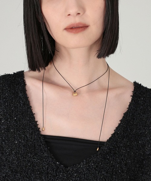 美品MARIABLACK Liz Nexklaceゴールドネックレス購入証明書付 美品MARIABLACK Liz Nexklaceゴールドネックレス購入証明書付 MARIA