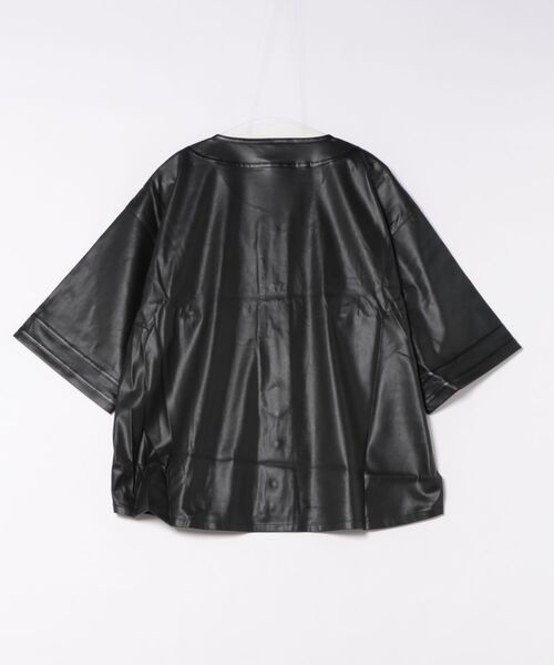 BREATH(ブレス)の「FAUX LEATHER BH BASEBALL SHIRT(その他トップス・メンズ・ブラック・MEDIUM/LARGE/X-LARGE)」の2枚目の写真