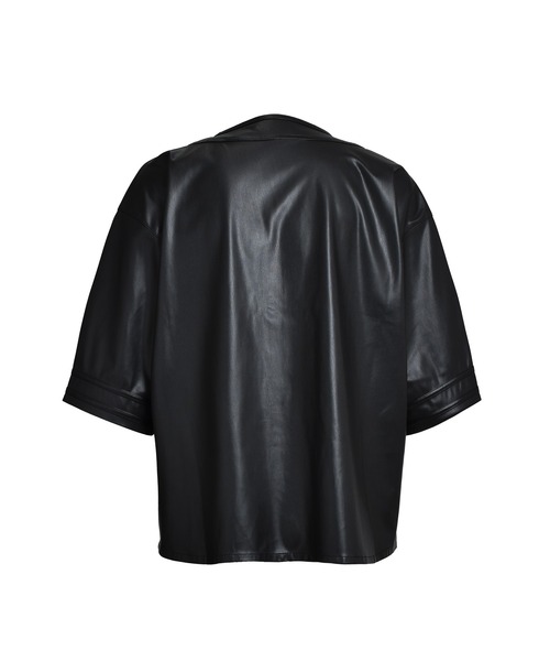 BREATH(ブレス)の「FAUX LEATHER BH BASEBALL SHIRT(その他トップス・メンズ・ブラック・MEDIUM/LARGE/X-LARGE)」の5枚目の写真