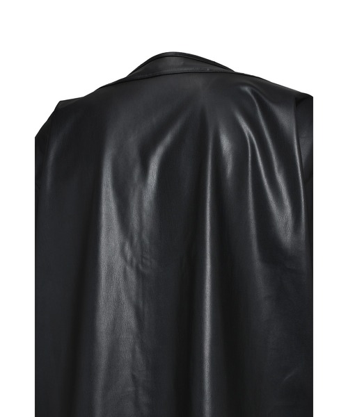 BREATH(ブレス)の「FAUX LEATHER BH BASEBALL SHIRT(その他トップス・メンズ・ブラック・MEDIUM/LARGE/X-LARGE)」の3枚目の写真