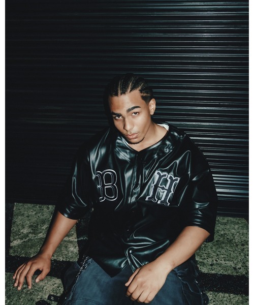 BREATH(ブレス)の「FAUX LEATHER BH BASEBALL SHIRT(その他トップス・メンズ・ブラック・MEDIUM/LARGE/X-LARGE)」の7枚目の写真