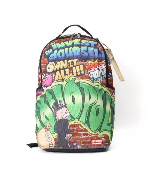 SPRAY GROUND / スプレーグラウンド】MONOPOLY MAN GRAFFITI BACKPACK
