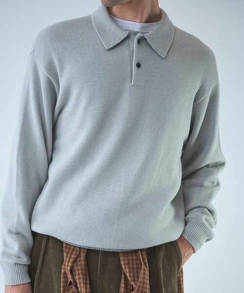 セール】＜Steven Alan＞ CTN/CA 2B ニット ポロシャツ（ニット