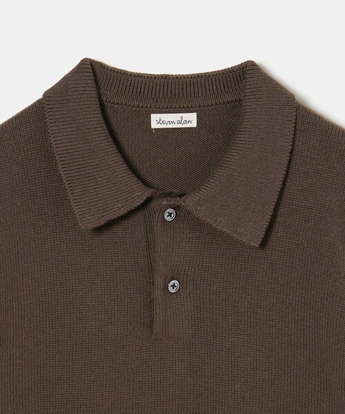 セール】＜Steven Alan＞ CTN/CA 2B ニット ポロシャツ（ニット