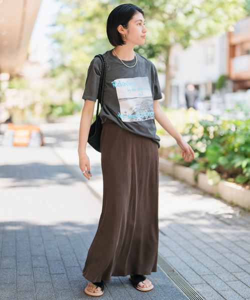 追加》ウォッシャブルキュプラフレアスカート（スカート）｜Spick