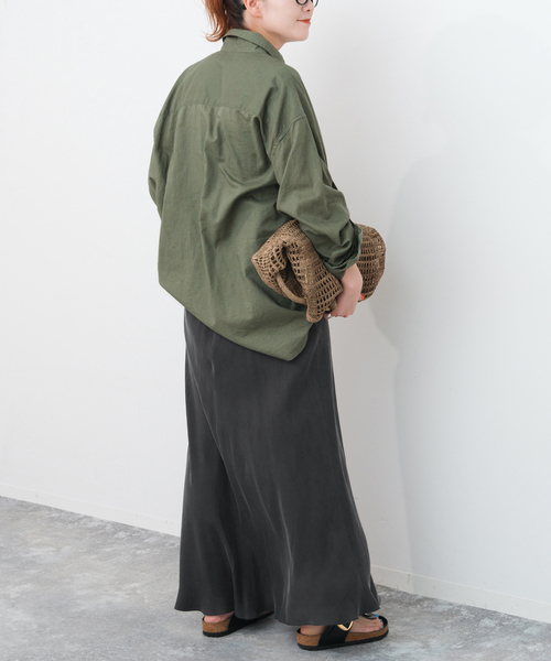 追加》ウォッシャブルキュプラフレアスカート（スカート）｜Spick