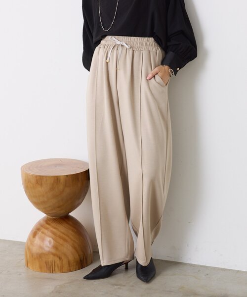 Jena espace merveilleux(ジェナ エスパスメルヴェイユ)の「ダンボールカーブパンツ(その他パンツ・レディース・チャコールグレー/ブラック/ベージュ・FREE)」の3枚目の写真