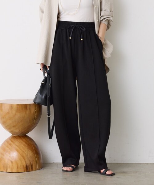 Jena espace merveilleux(ジェナ エスパスメルヴェイユ)の「ダンボールカーブパンツ(その他パンツ・レディース・チャコールグレー/ブラック/ベージュ・FREE)」の2枚目の写真