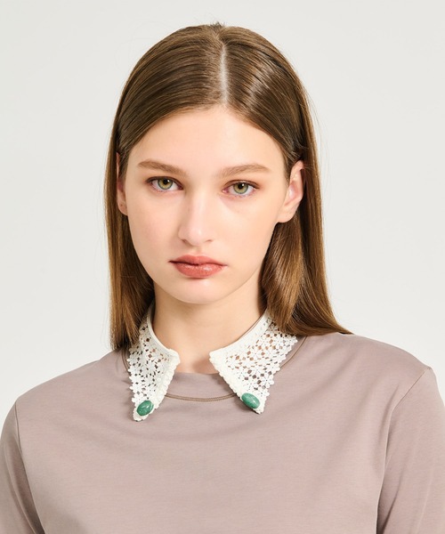 La Maison de Lyllis（メゾンドリリス）の「La Maison de Lyllis / SHANA ヘアバンド（ヘアバンド・レディース・ホワイト/ブラック・FREE）」の4枚目の写真