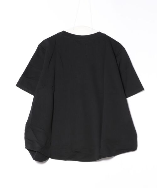 GOLDJAPAN（ゴールドジャパン）の「ウェーブ裾アシメTシャツ【大きいサイズ対応】（Tシャツ/カットソー・レディース・ブラック/ホワイト・LL/3L/4L/5L）」の21枚目の写真