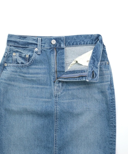 D.M.G.（ドミンゴ）の「[D.M.G. / ディーエムジー] 12.5ozデニム タイトスカート（デニムスカート・レディース・インディゴブルー・M/S）」の16枚目の写真