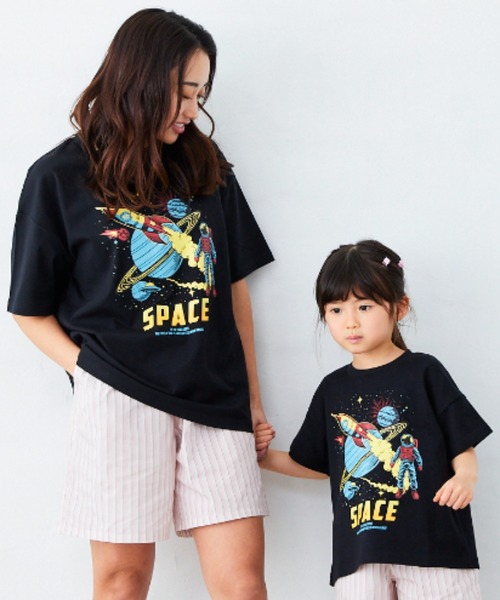 Fluffy BROTHERS（フラッフィーブラザーズ）の「プリントTシャツ（Tシャツ/カットソー・キッズ・ネイビー/ベージュ/パープル/ブラック・90/100/110/120/80/130/140/150）」の14枚目の写真