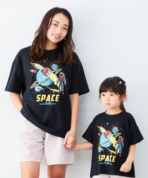 Fluffy BROTHERS（フラッフィーブラザーズ）の「プリントTシャツ（Tシャツ/カットソー・キッズ・ネイビー/ベージュ/パープル/ブラック・90/100/110/120/80/130/140/150）」の15枚目の写真