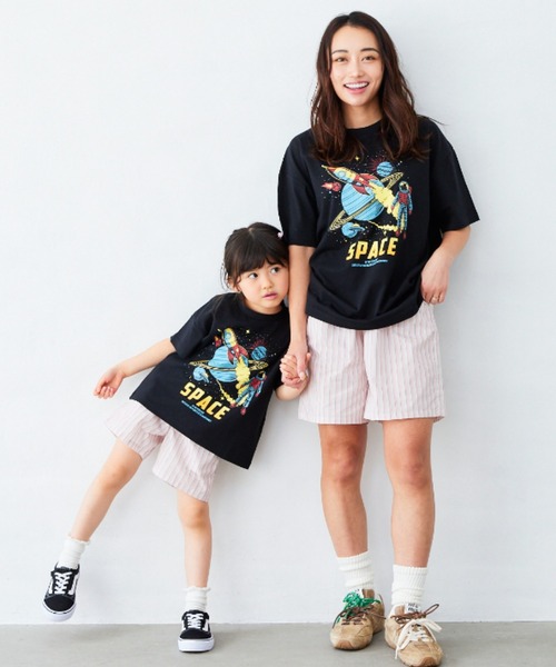 Fluffy BROTHERS（フラッフィーブラザーズ）の「プリントTシャツ（Tシャツ/カットソー・キッズ・ネイビー/ベージュ/パープル/ブラック・90/100/110/120/80/130/140/150）」の16枚目の写真