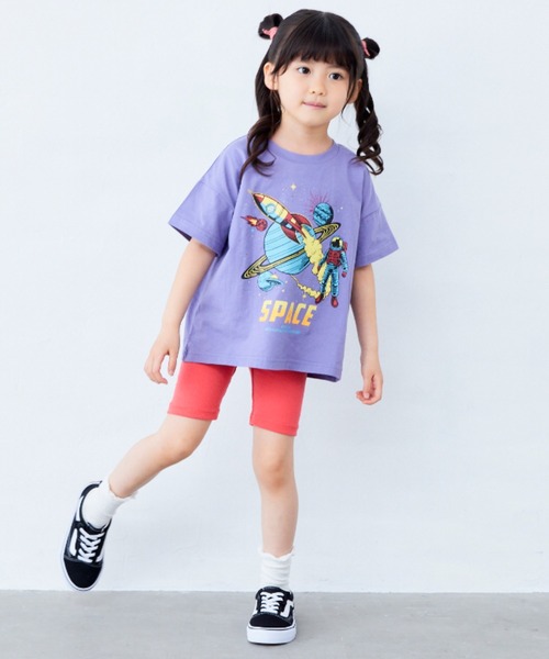 Fluffy BROTHERS（フラッフィーブラザーズ）の「プリントTシャツ（Tシャツ/カットソー・キッズ・ネイビー/ベージュ/パープル/ブラック・90/100/110/120/80/130/140/150）」の21枚目の写真