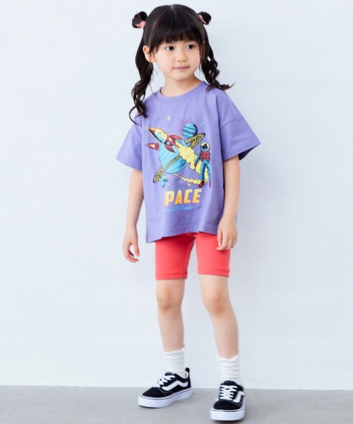 Fluffy BROTHERS（フラッフィーブラザーズ）の「プリントTシャツ（Tシャツ/カットソー・キッズ・ネイビー/ベージュ/パープル/ブラック・90/100/110/120/80/130/140/150）」の19枚目の写真