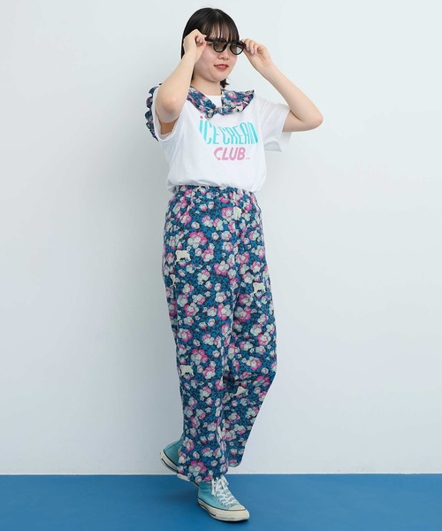 I am I in fact...（アイアムアイインファクト）の「●Arctic Flower スリットパンツ（その他パンツ・レディース・チャコールグレー/グリーン・FREE）」の17枚目の写真