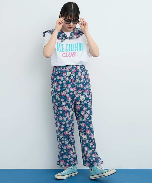 I am I in fact...（アイアムアイインファクト）の「●Arctic Flower スリットパンツ（その他パンツ・レディース・チャコールグレー/グリーン・FREE）」の18枚目の写真