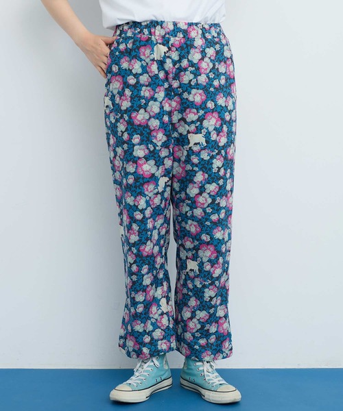 I am I in fact...（アイアムアイインファクト）の「●Arctic Flower スリットパンツ（その他パンツ・レディース・チャコールグレー/グリーン・FREE）」の4枚目の写真