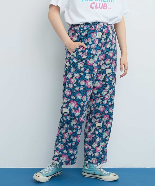 I am I in fact...（アイアムアイインファクト）の「●Arctic Flower スリットパンツ（その他パンツ・レディース・チャコールグレー/グリーン・FREE）」の6枚目の写真