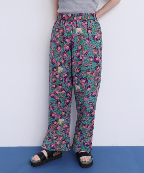 I am I in fact...（アイアムアイインファクト）の「●Arctic Flower スリットパンツ（その他パンツ・レディース・チャコールグレー/グリーン・FREE）」の9枚目の写真