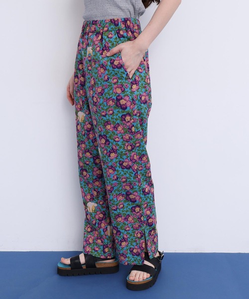 I am I in fact...（アイアムアイインファクト）の「●Arctic Flower スリットパンツ（その他パンツ・レディース・チャコールグレー/グリーン・FREE）」の11枚目の写真